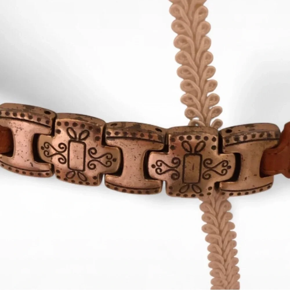 Fossil brown leather belt